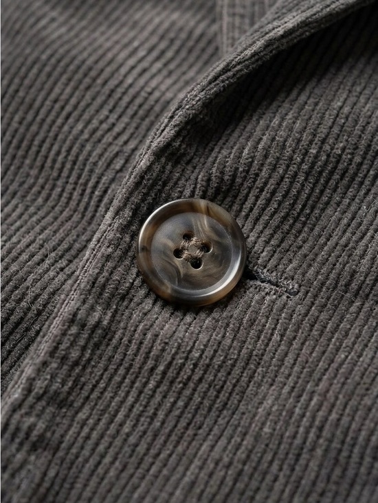 ZARA MAN CORDUROY BLAZER JACKET BROWN SIZE 38 MEN'S - Picture 7 of 9